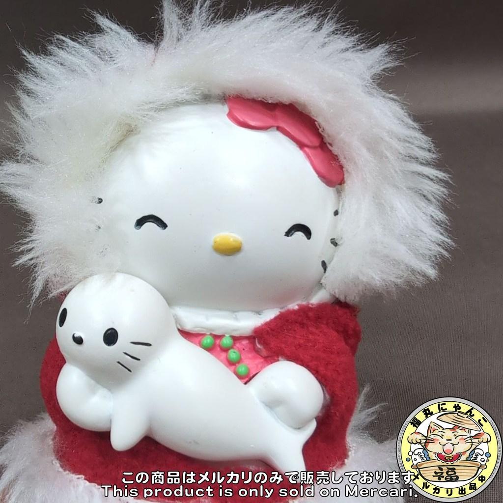 希少 ハローキティ 首振り人形 エスキモー アザラシ ボビンヘッド レトロ