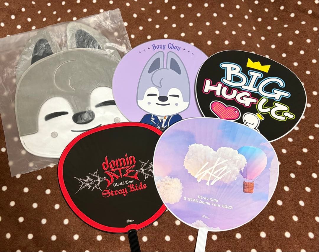 バンチャン　うちわ　うちわケース　ウルフチャン　　StrayKids 中古