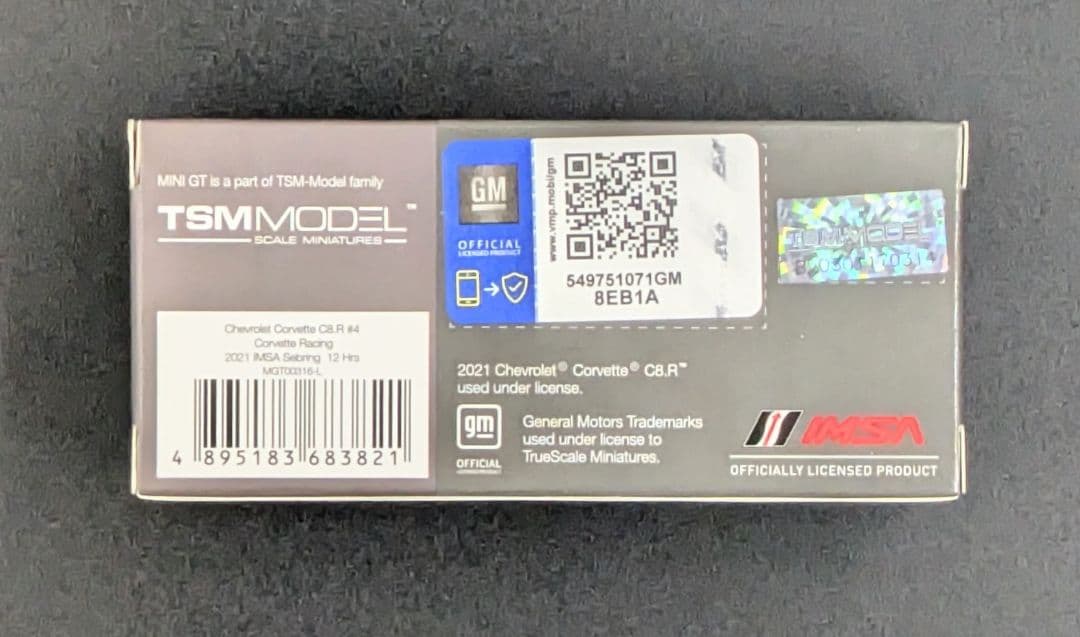 ミニカー MINI GT Chevrolet Corvette C8.R #4 316