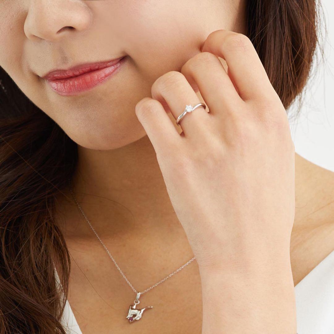 6本爪リング プリザーブドフラワー ダイヤモンドローズ ボックス