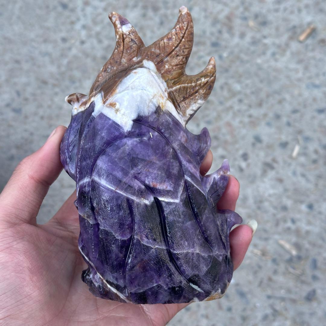 天然石ドリームアメジストの九尾狐　ご購入前に在庫確認必要G.153