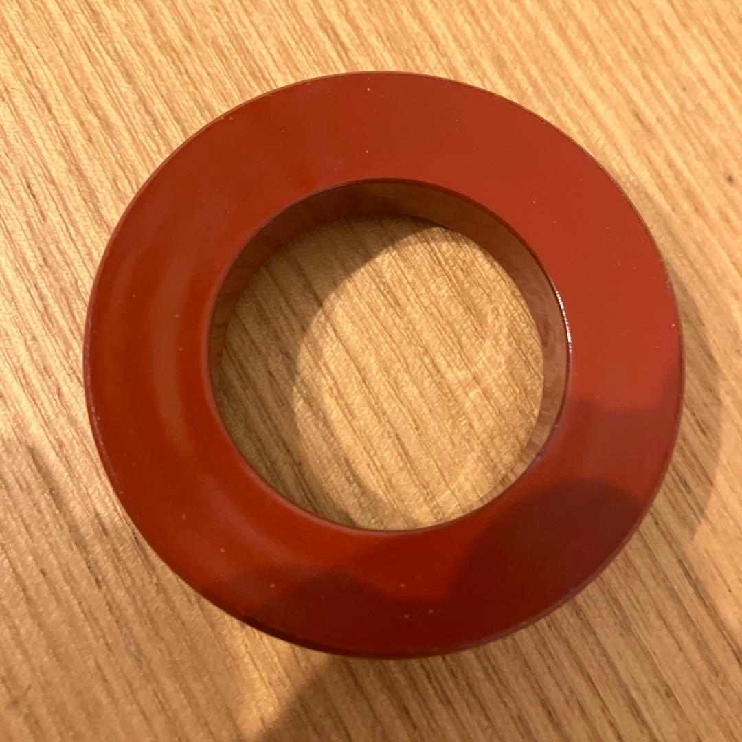 A-壁 箸置き 5客セット 漆器 おてしょ 御手塩 箸置き 和食器 朱塗り