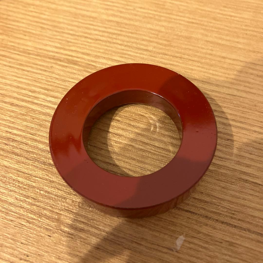 A-壁 箸置き 5客セット 漆器 おてしょ 御手塩 箸置き 和食器 朱塗り