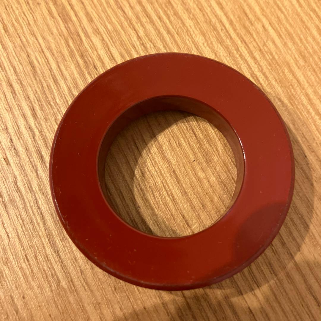 A-壁 箸置き 5客セット 漆器 おてしょ 御手塩 箸置き 和食器 朱塗り