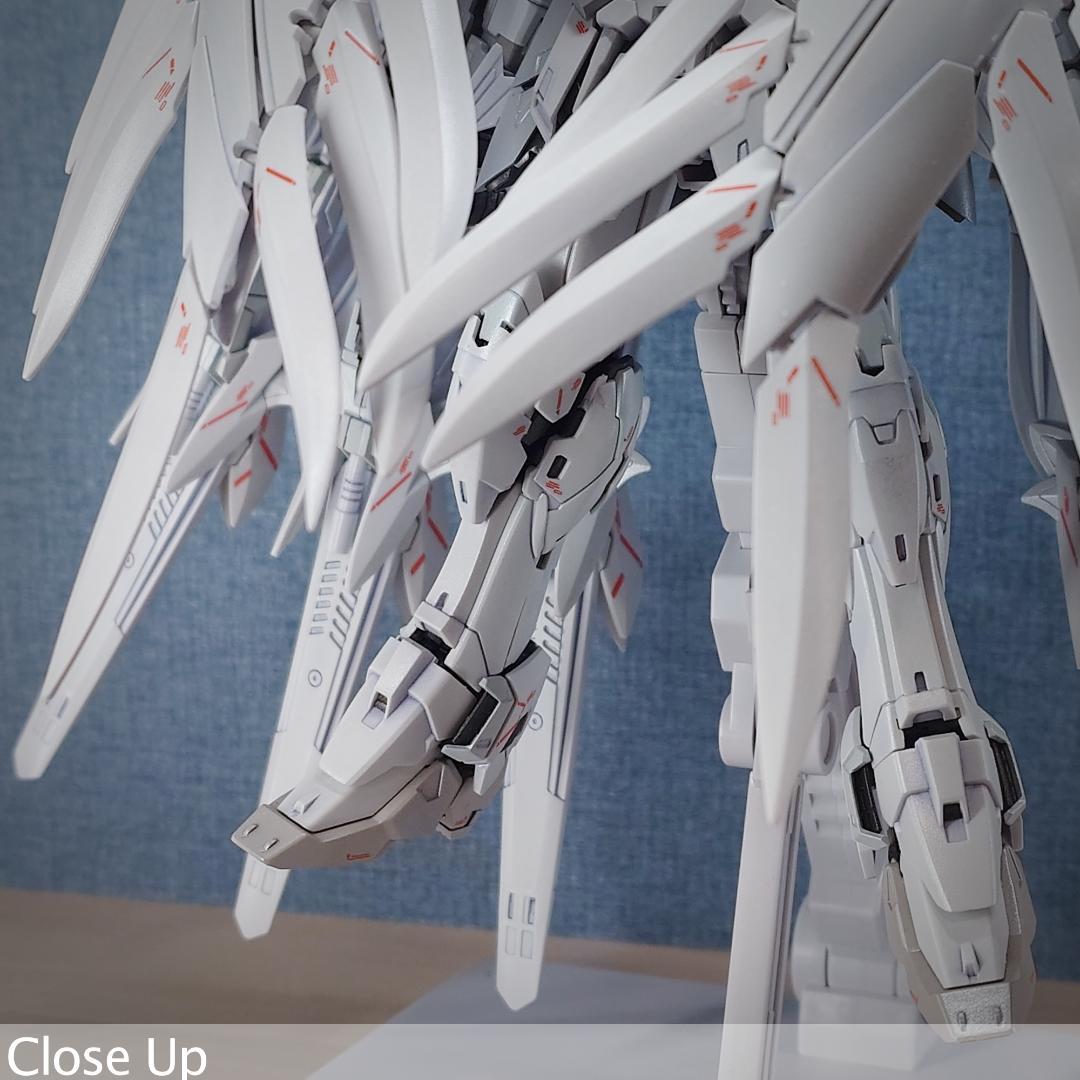 MG ウイングガンダムゼロ \" white カスタム\" パール塗装完成品