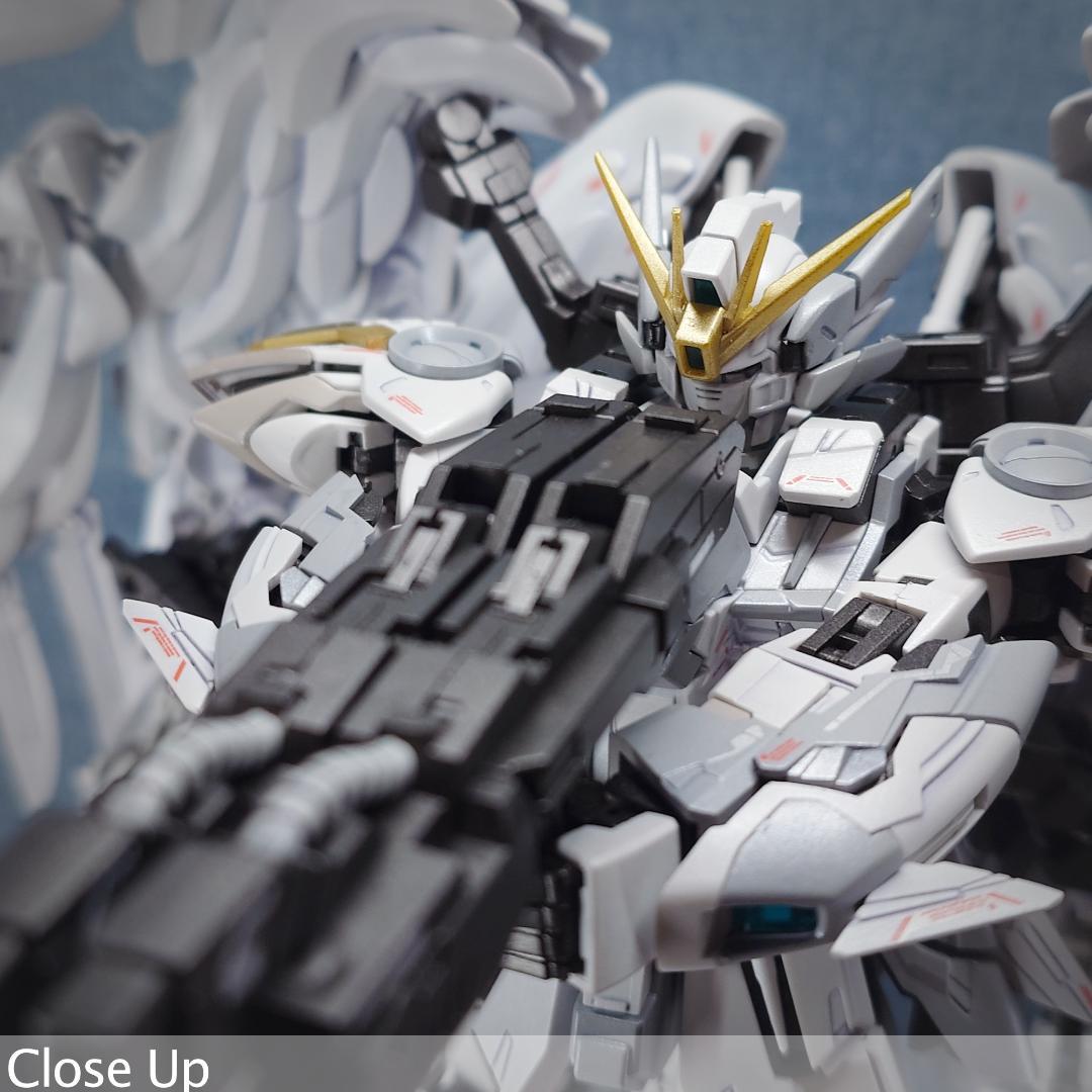 MG ウイングガンダムゼロ \" white カスタム\" パール塗装完成品