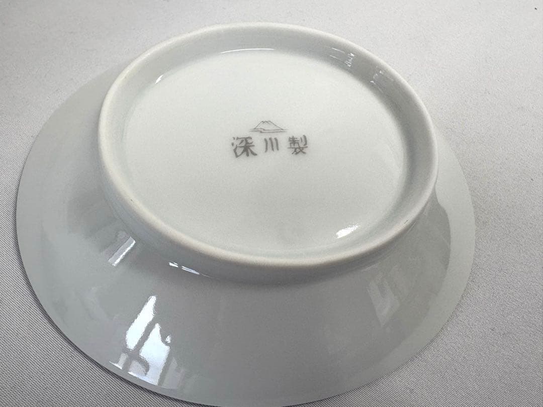 深川製磁　採み草　小皿揃5枚セット 有田焼　宮内庁御用達　廃盤品　新品