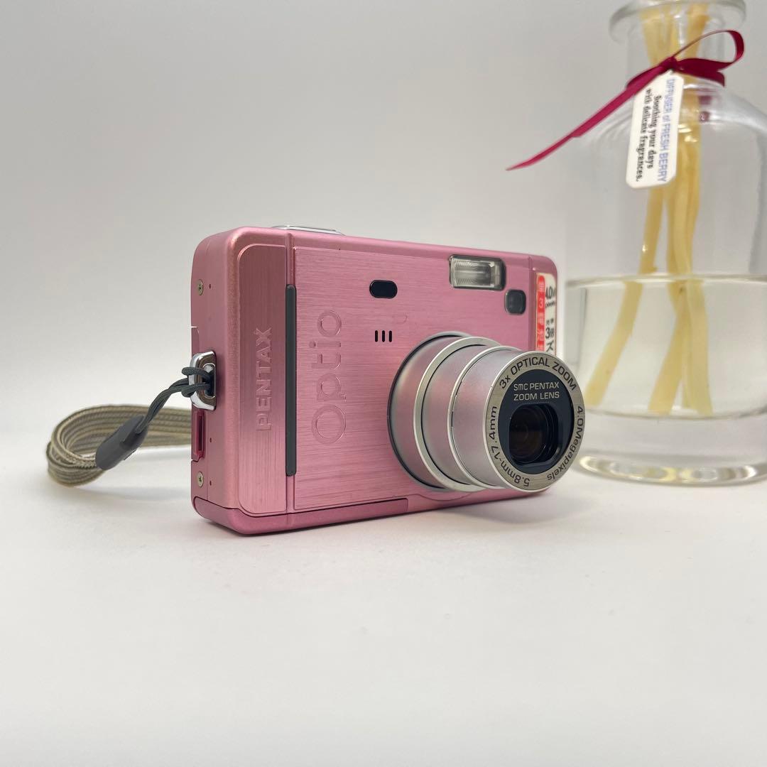 スマホ転送OK✨PENTAX Optio S40✨動作確認済 単三電池 可愛い♪