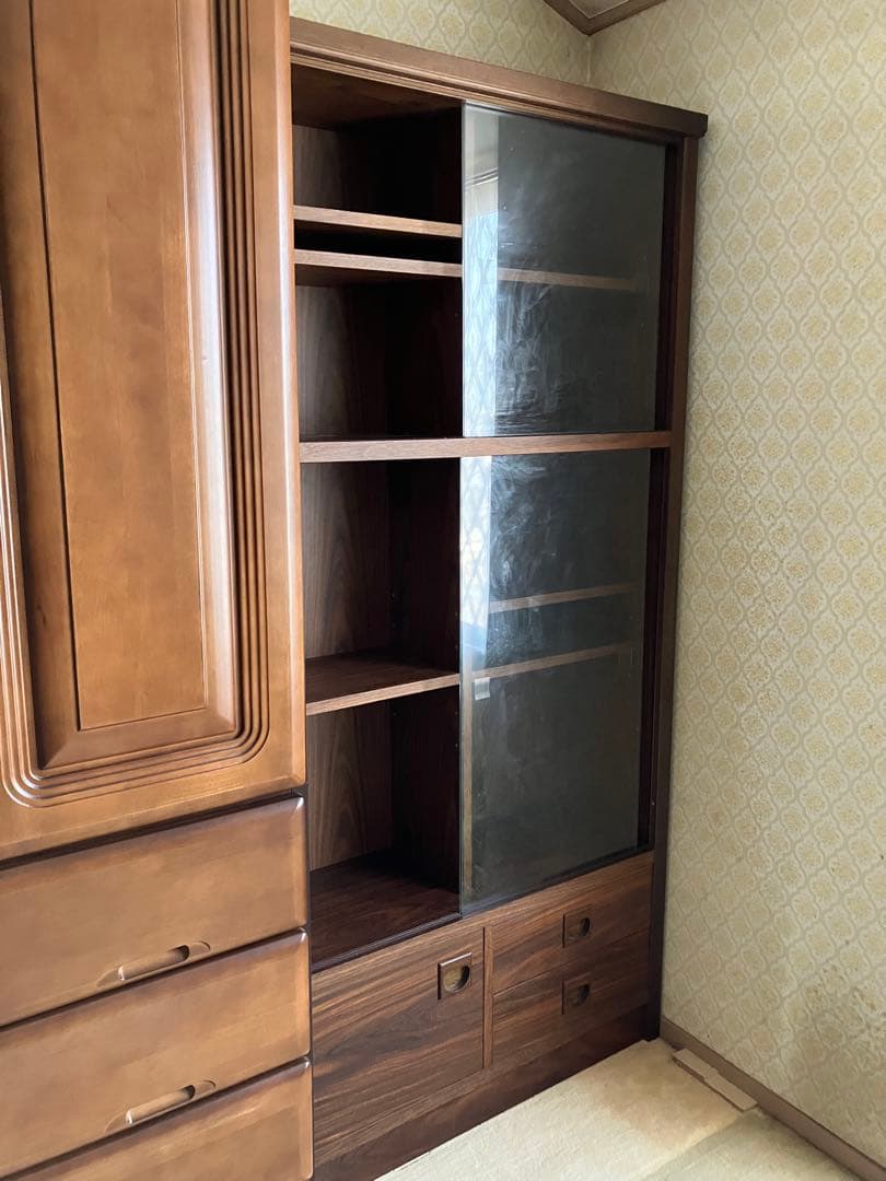 昭和レトロ　本棚　本箱　ダークブラウン