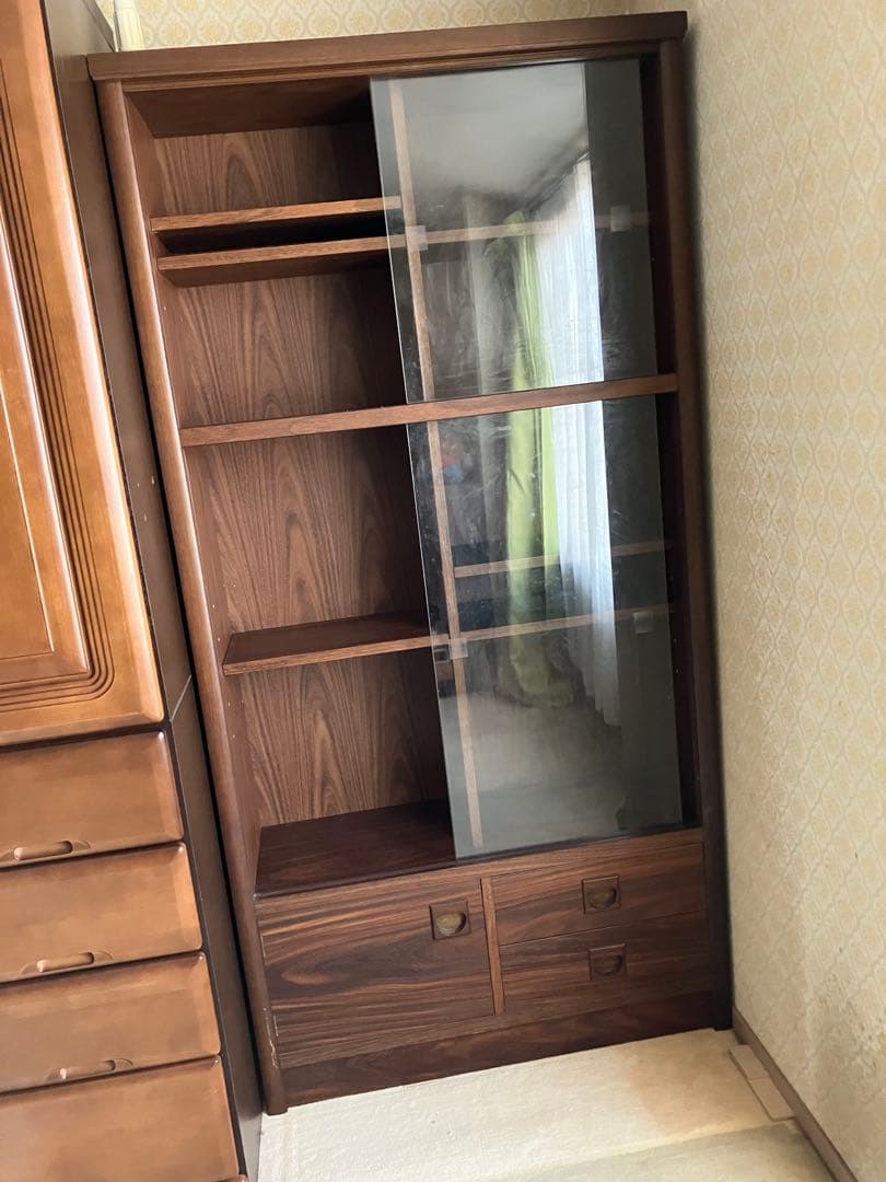 昭和レトロ　本棚　本箱　ダークブラウン