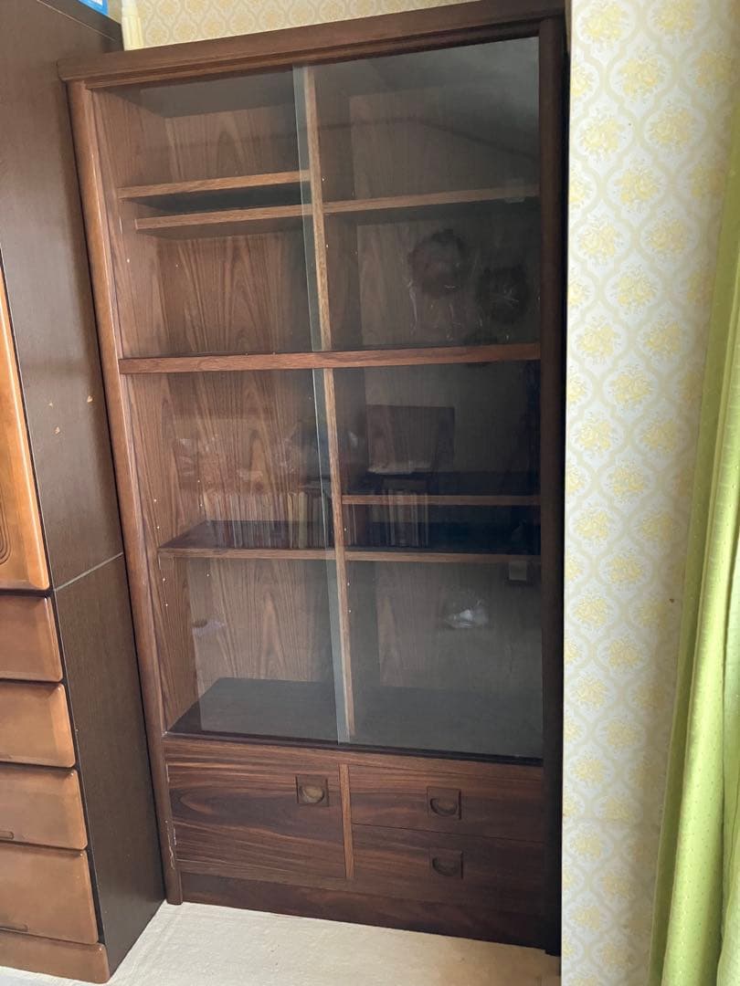 昭和レトロ　本棚　本箱　ダークブラウン