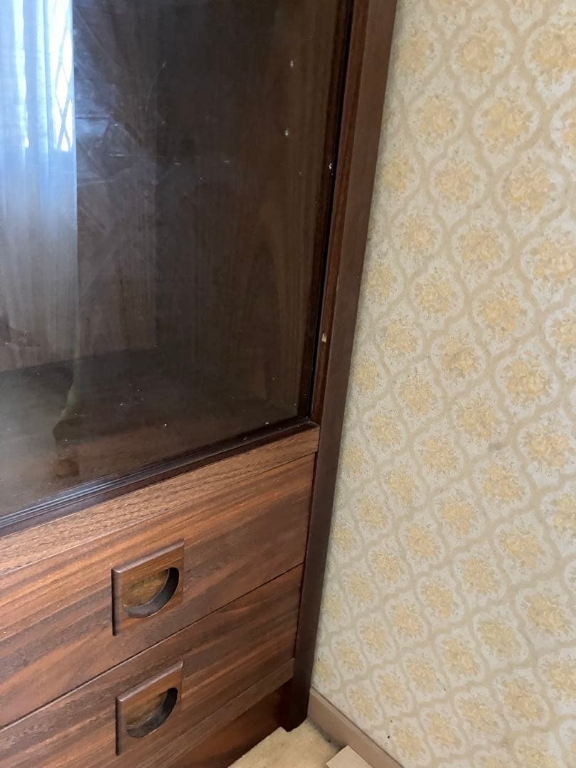 昭和レトロ　本棚　本箱　ダークブラウン