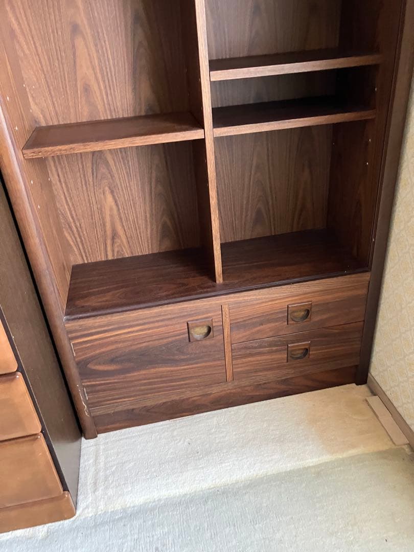 昭和レトロ　本棚　本箱　ダークブラウン