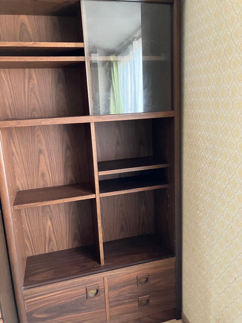 昭和レトロ　本棚　本箱　ダークブラウン