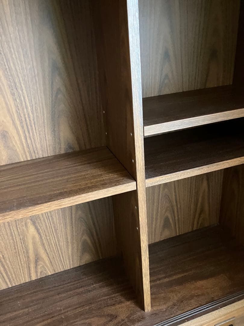 昭和レトロ　本棚　本箱　ダークブラウン