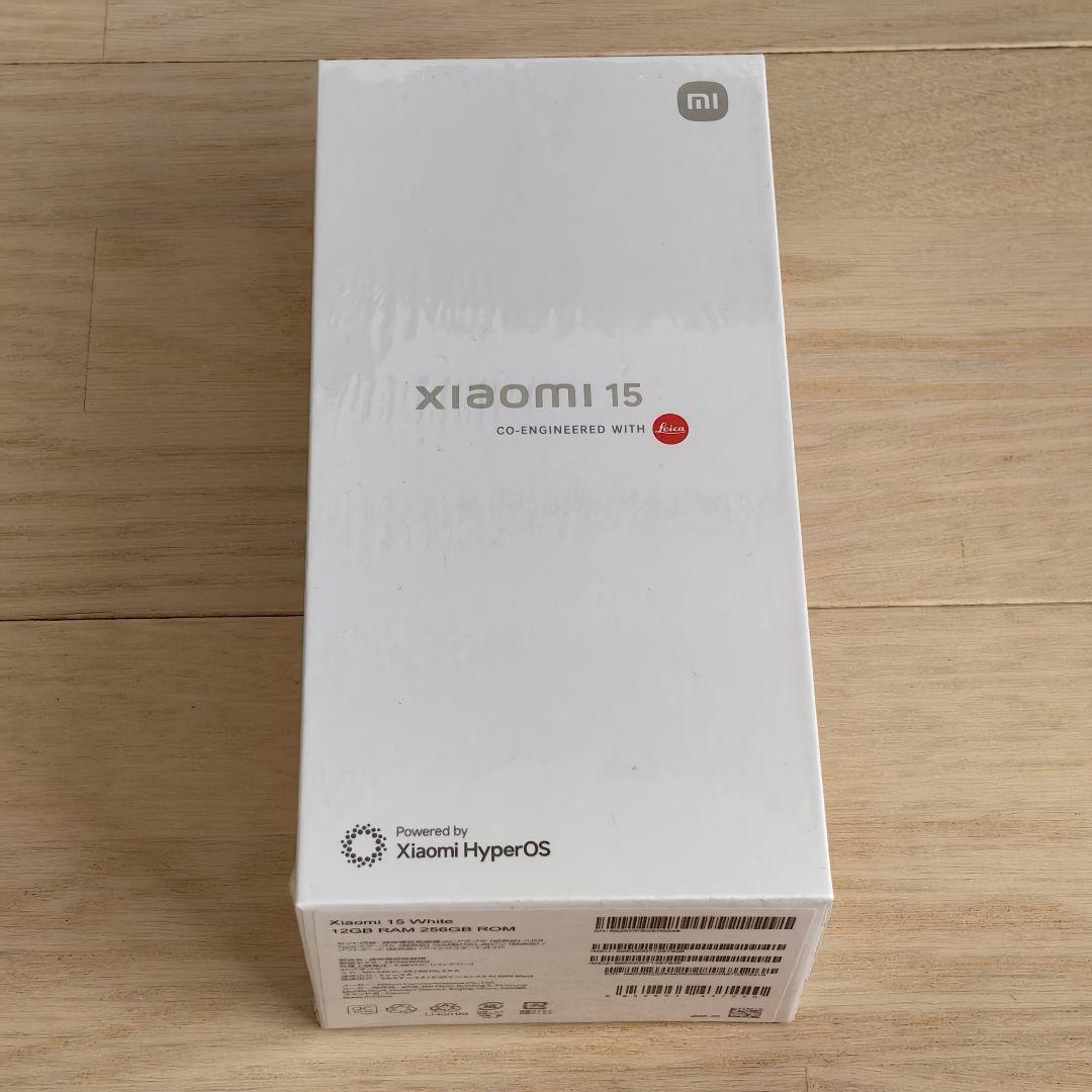 Xiaomi 15 ホワイト 12GB/256GB SIMフリー 日本国内正規品