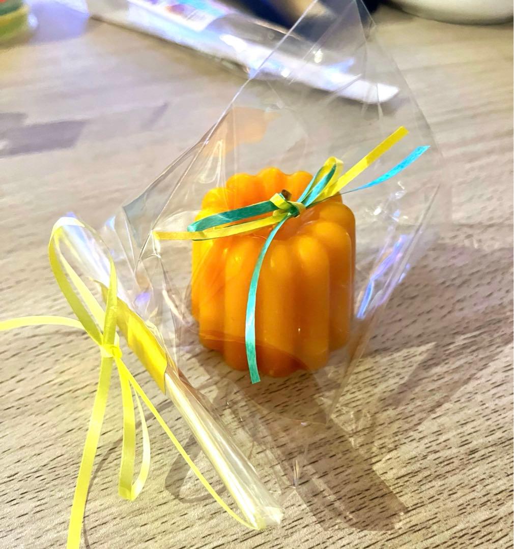 (売り切れのため展示のみ)蜜蝋＆ソイワックスミニカヌレキャンドル3個セット