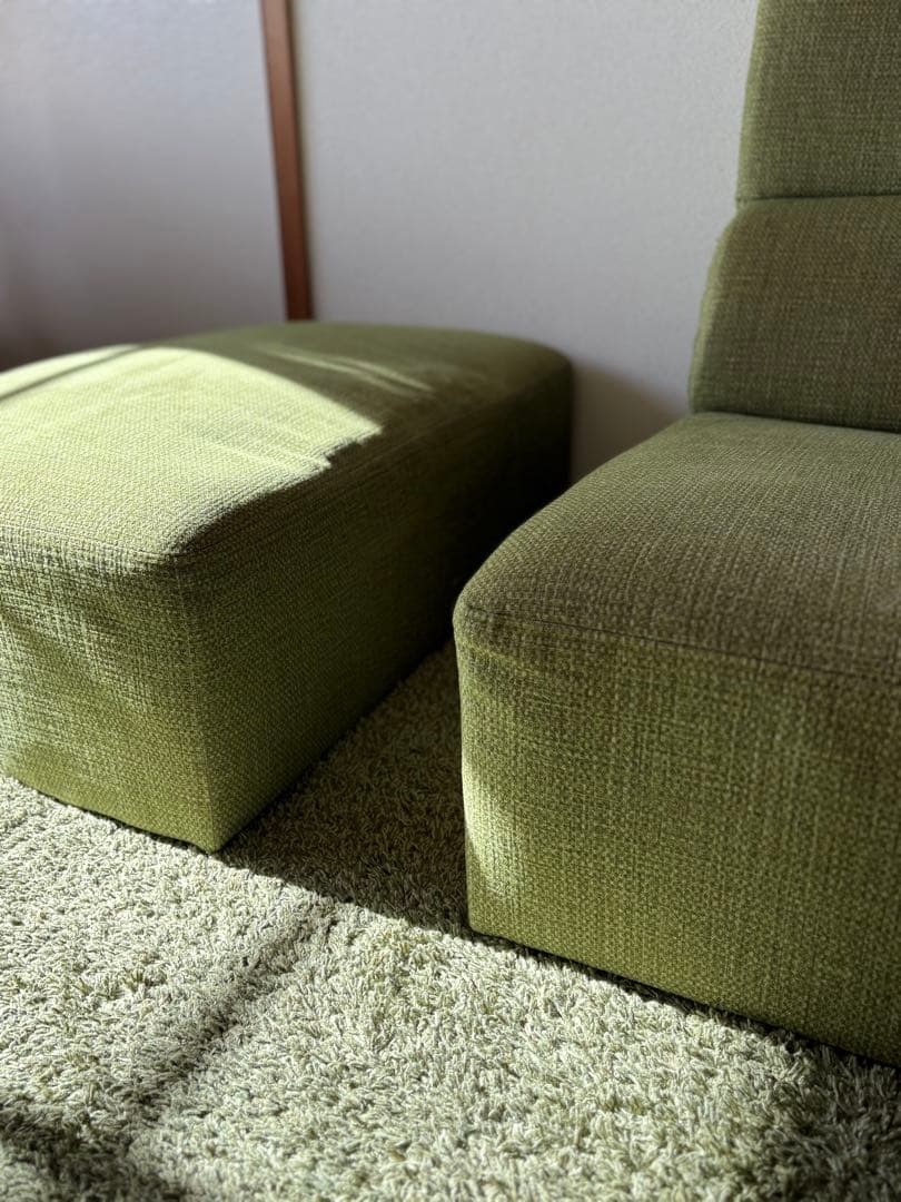 2人掛けソファ(オットマン付)