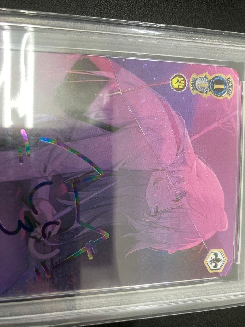 【土日限定値下げ✨】ホロ　路地裏のライオン　獅白ぼたん　SSPサイン　PSA10