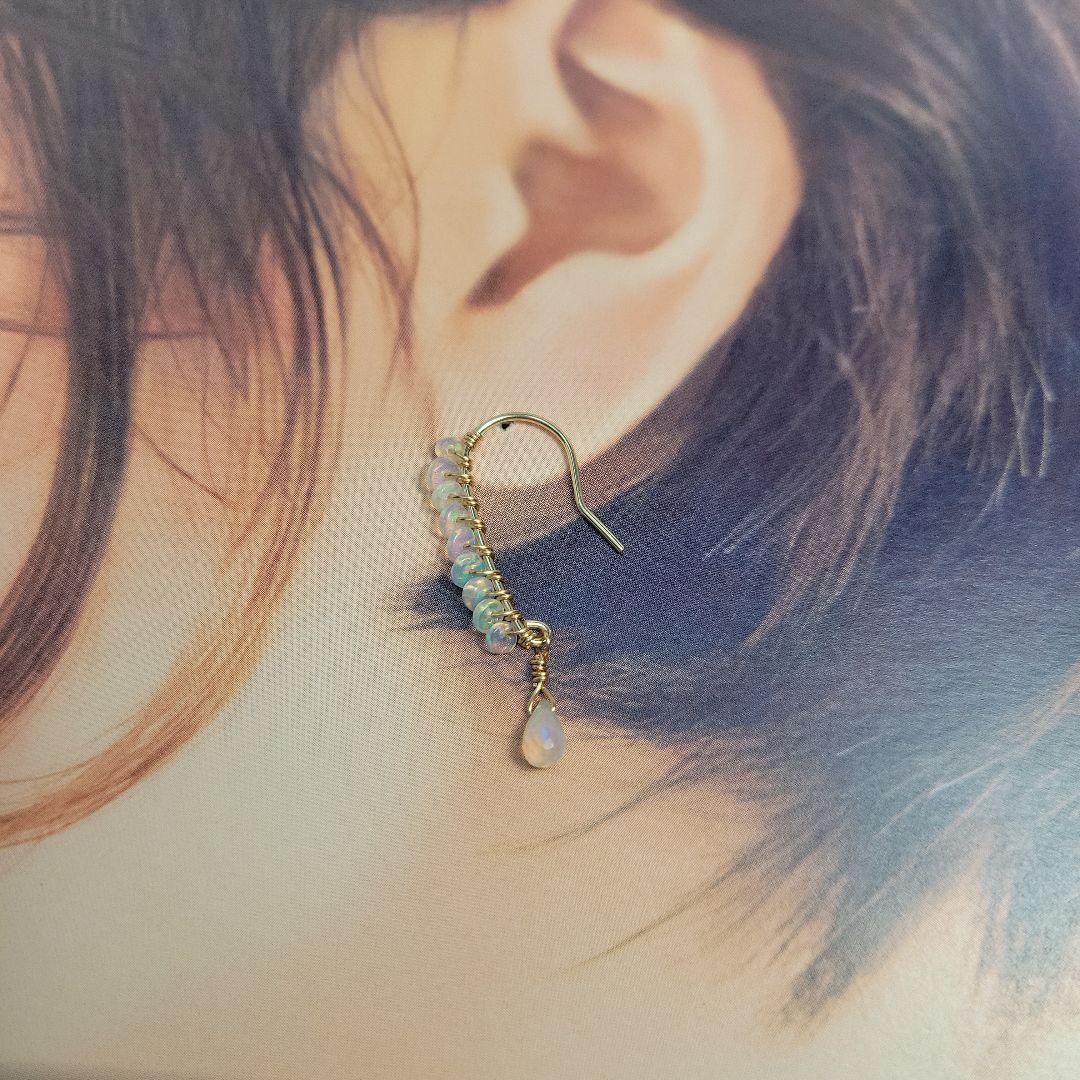 確認用 14kgf  オパールのフックピアス♡ p30