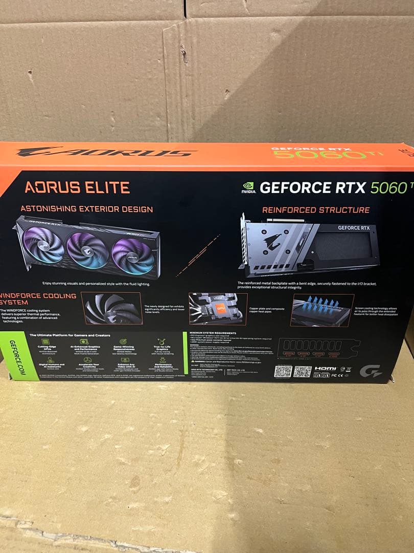 GIGABYTE RTX5060Ti 搭載 グラフィックボード 16GB