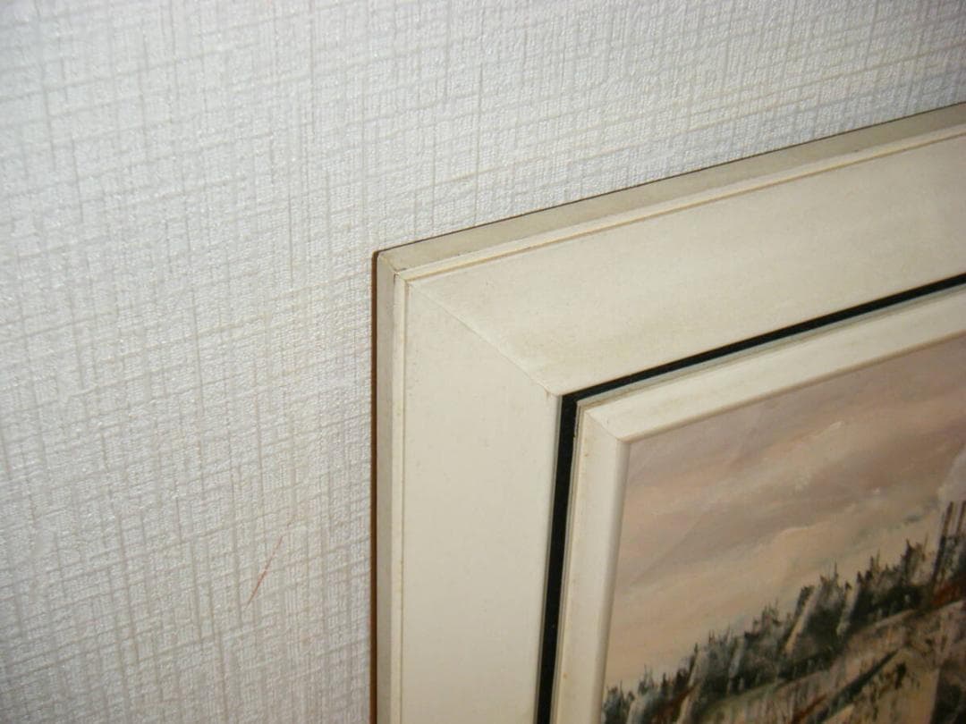 【真作】絵画　松下泰三　油彩3号　パリ1980　中尾不二夫に師事　逸品　T20