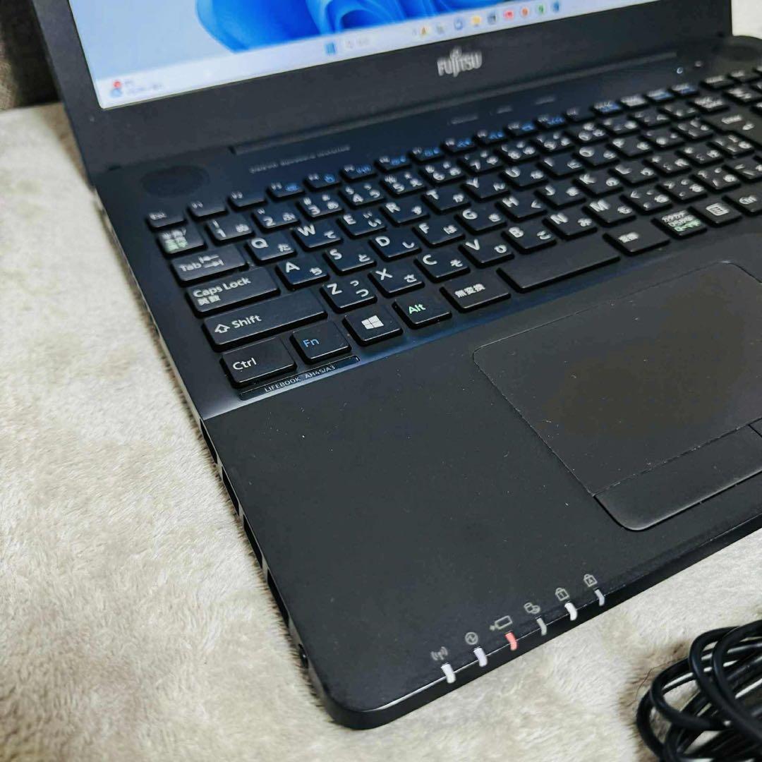 S226 富士通ノートパソコンSSD高速WEBカメラWindows11オフィス付