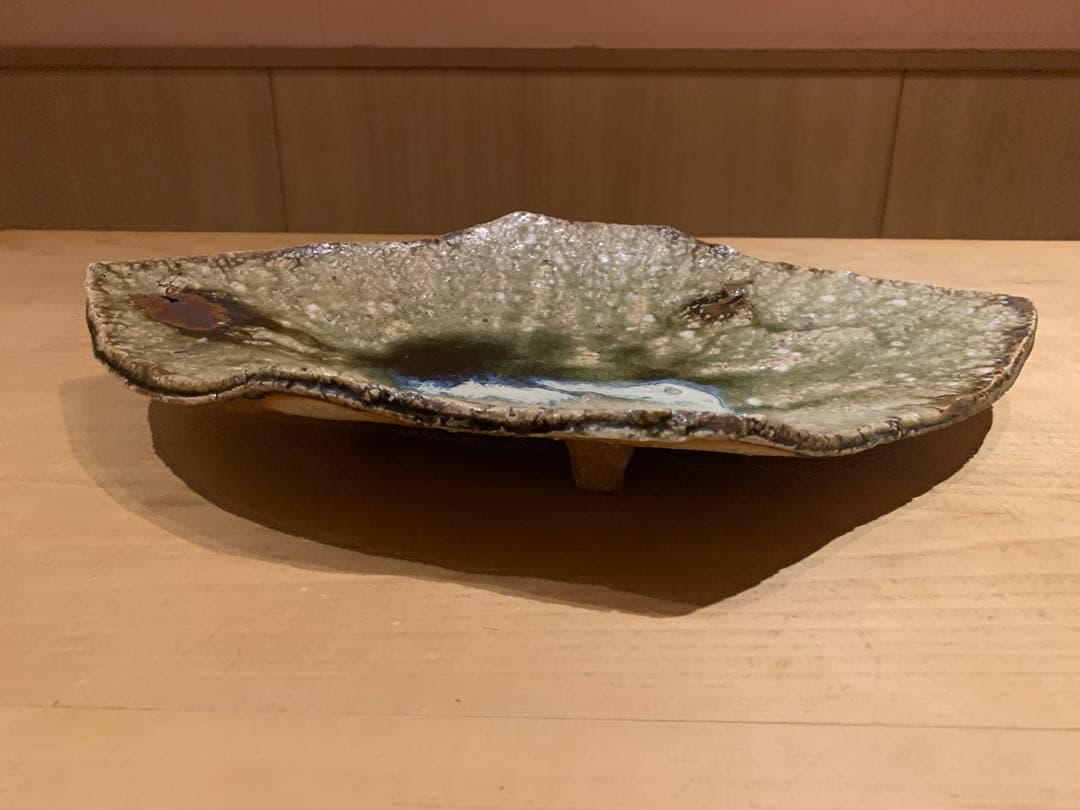 伊賀焼 福島一紘 変形大皿（飾り皿・盛皿）