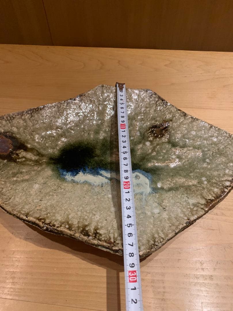 伊賀焼 福島一紘 変形大皿（飾り皿・盛皿）