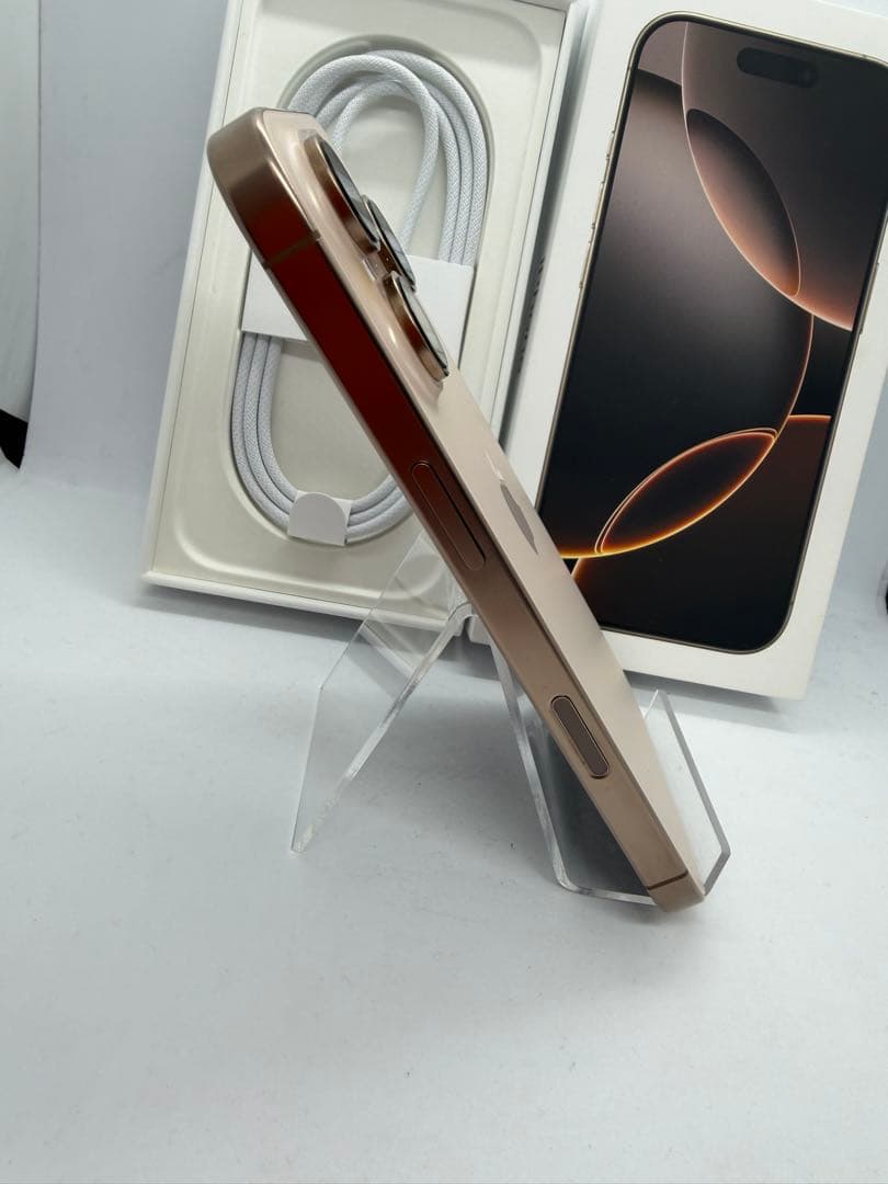 【極美品】iPhone16Pro 128GB デザートチタニウム BT92%