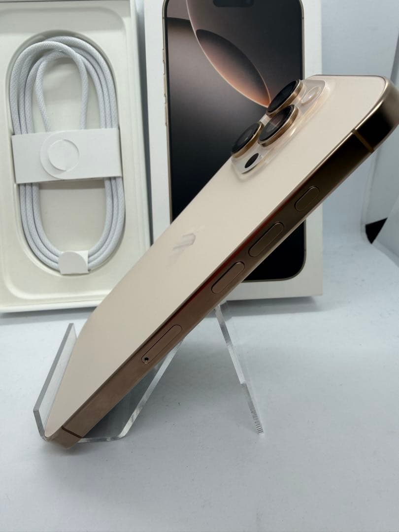 【極美品】iPhone16Pro 128GB デザートチタニウム BT92%