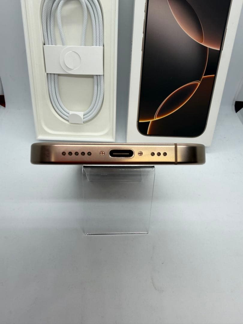 【極美品】iPhone16Pro 128GB デザートチタニウム BT92%