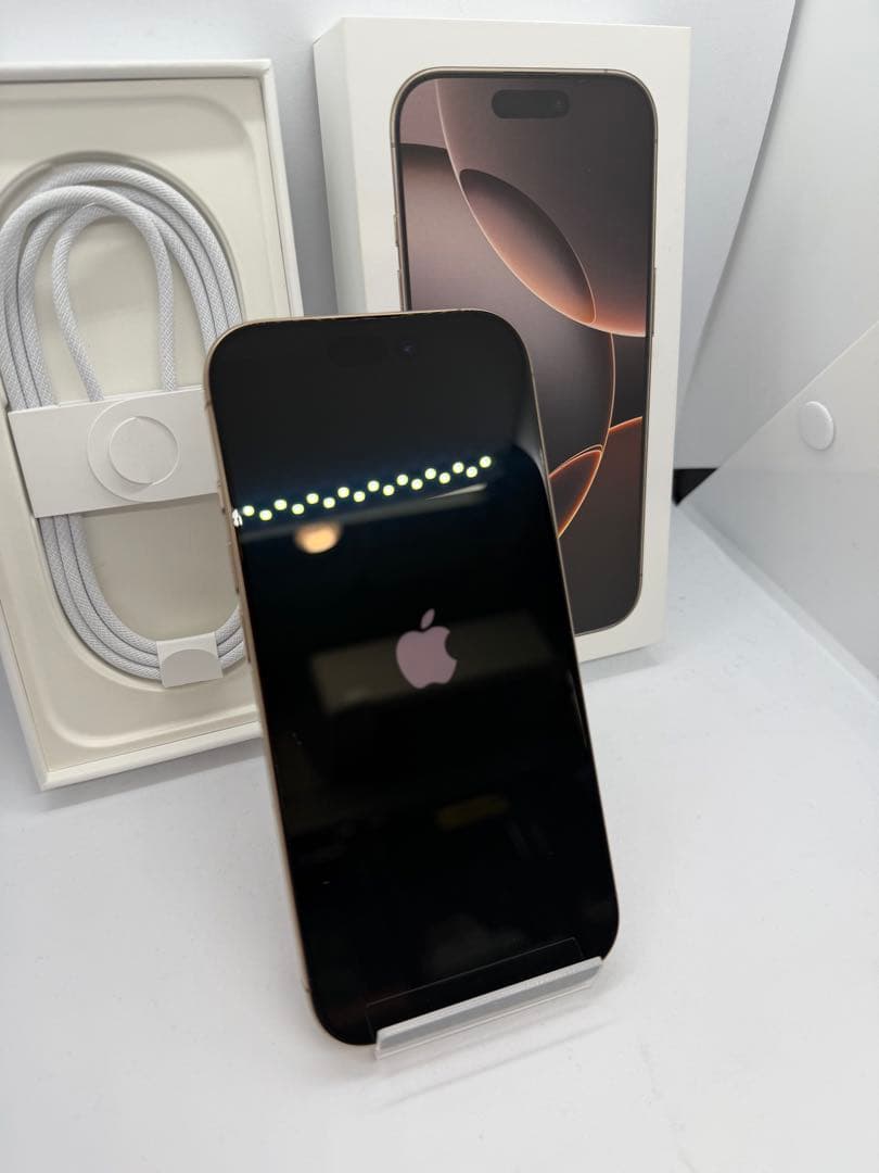 【極美品】iPhone16Pro 128GB デザートチタニウム BT92%