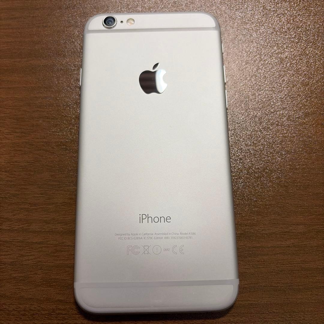 な*ゅ様 iPhone6 本体　SIMなし　初期化済み　16GB 白　シルバー