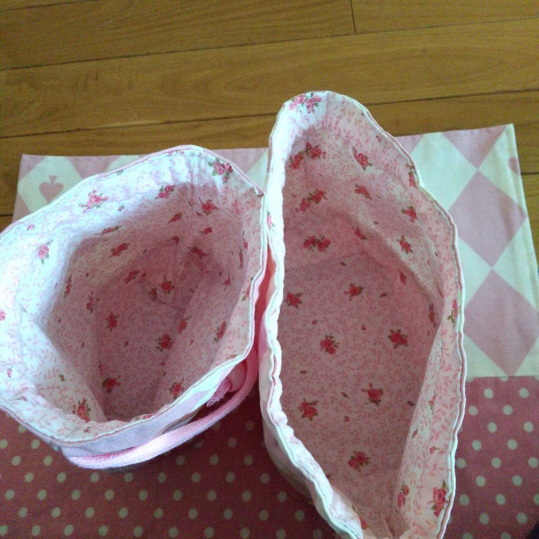 ④入園 入学セット 女の子 レッスンバッグ 他 6点セット アリス ウサギ