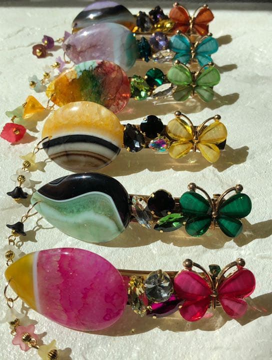 あきさん専用♡天然石バレッタ lavender