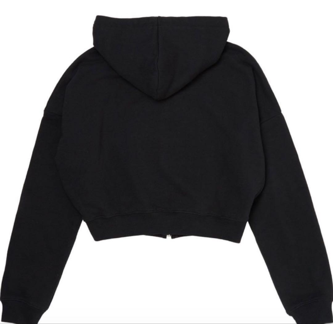 aespa ジップアップパーカー クロップド