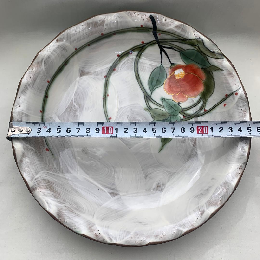 ◉本日限定◉京焼　清水焼　土渕陶あん　陶葊　ツバキ　椿皿　深皿　２つ