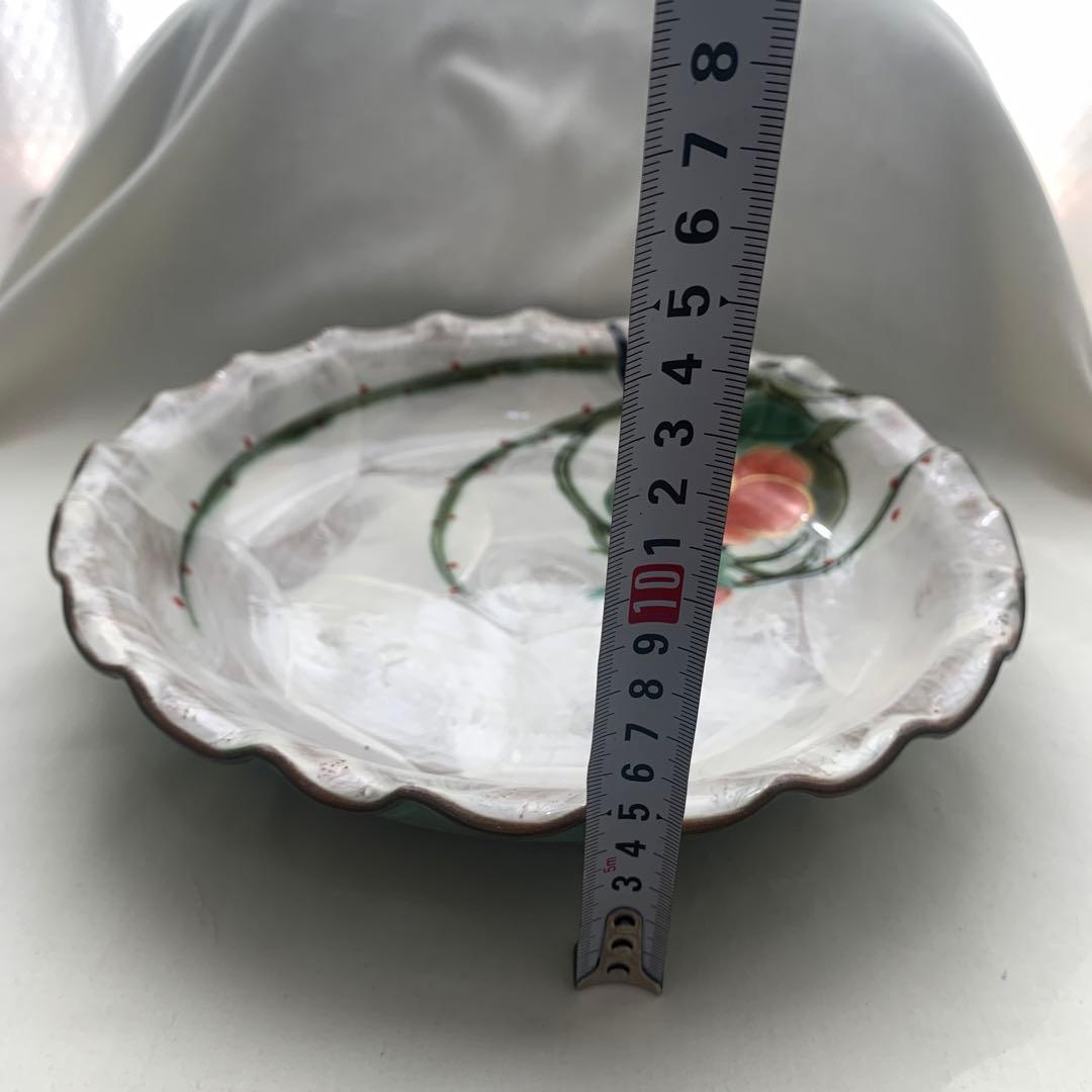 ◉本日限定◉京焼　清水焼　土渕陶あん　陶葊　ツバキ　椿皿　深皿　２つ