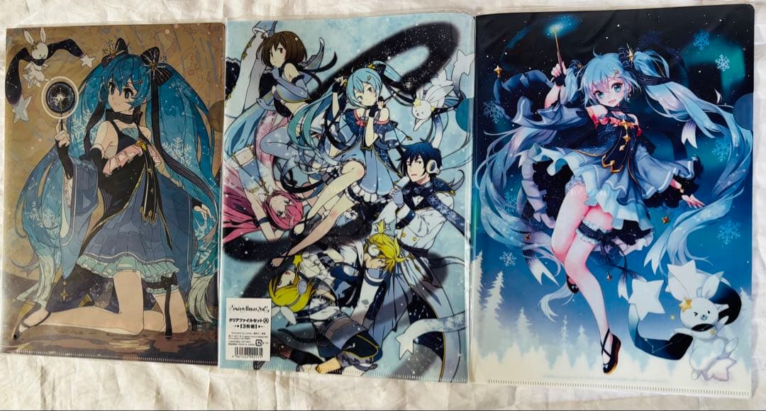  MIKU　2017 クリアファイルセットA 3枚セット　雪ミク
