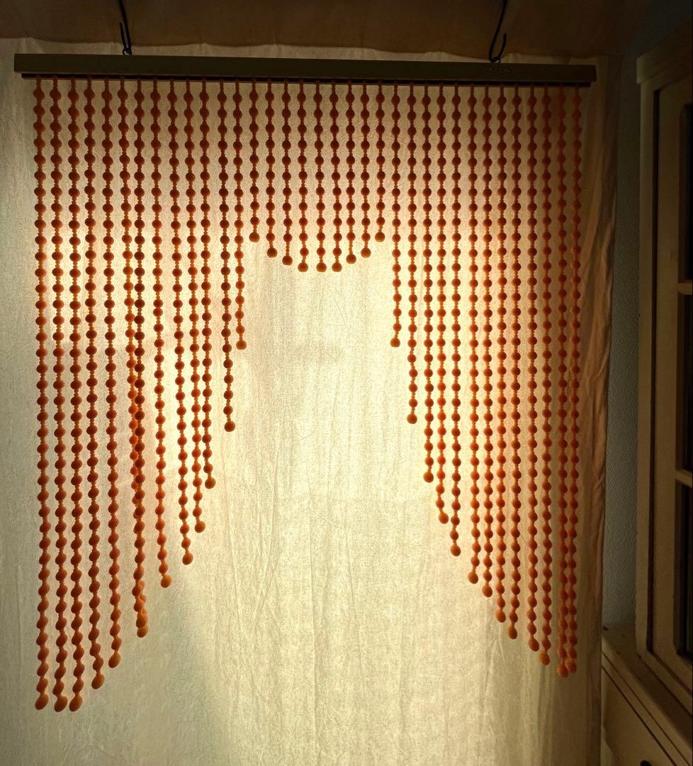 昭和レトロ　カラー玉のれん