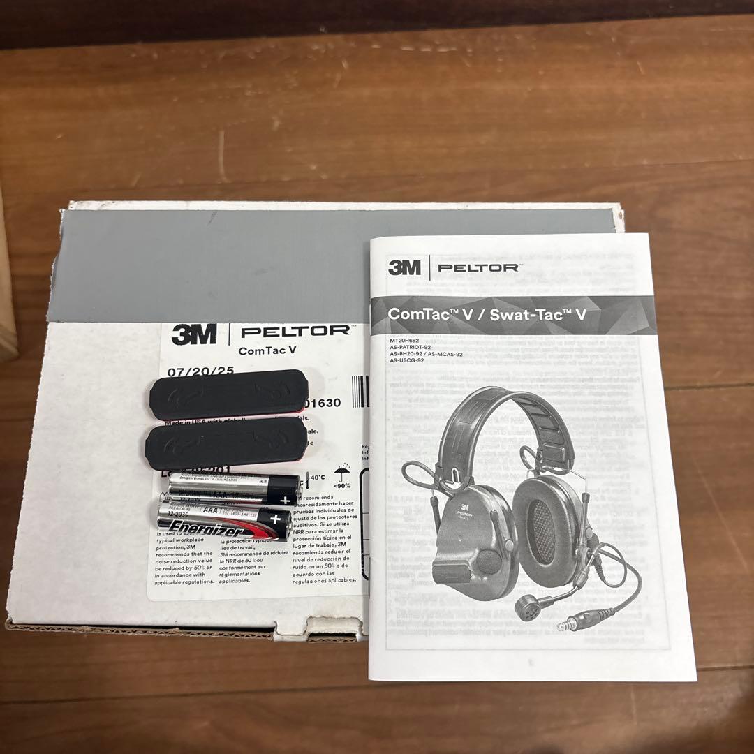 未使用品　米軍　実物　PELTOR COMTAC V PTT スイッチ付き