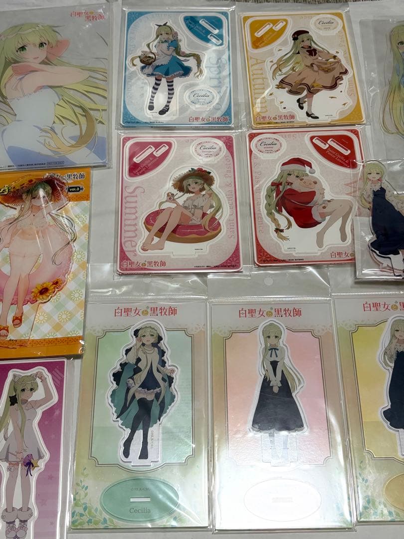 白聖女と黒牧師 セシリア アクリルスタンドまとめ売り