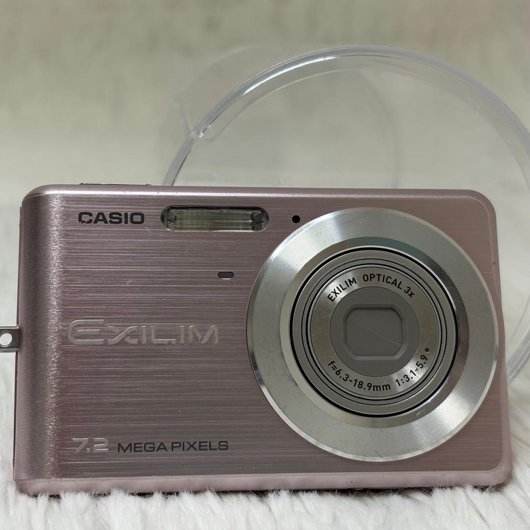 CASIO エクシリム　EX-Z77 バッテリー　ピンク　コンデジ　動作品