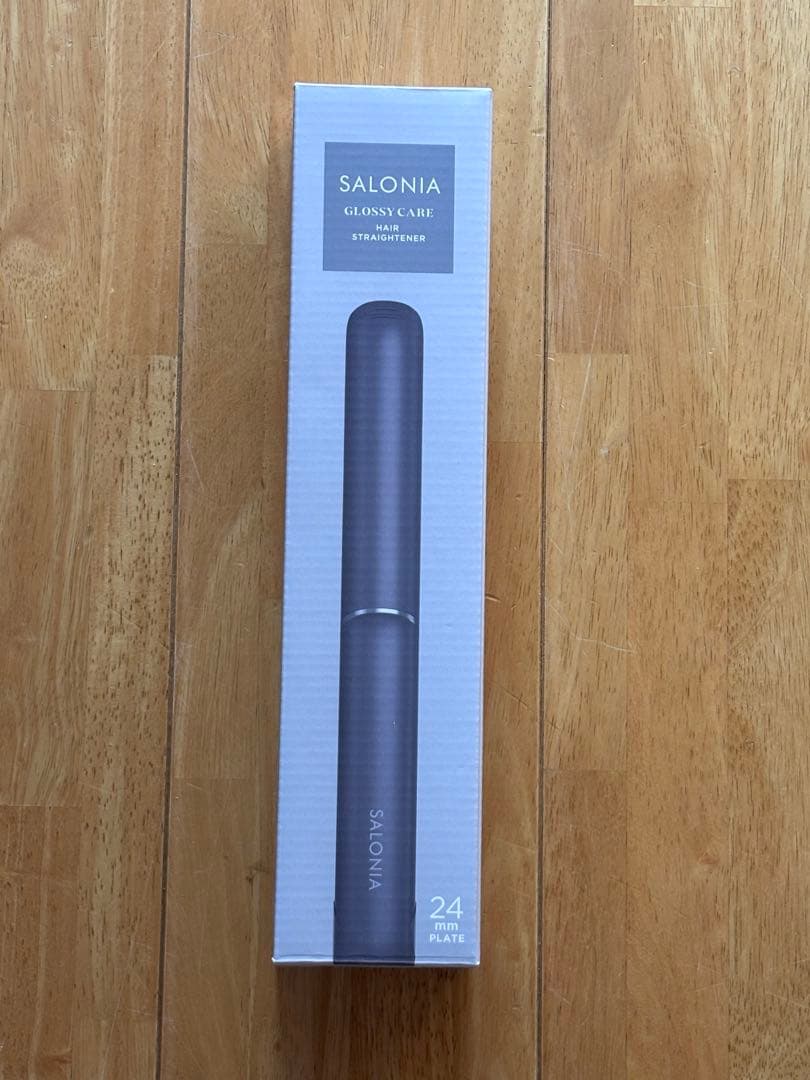 【新品】SALONIA ストレートヘアアイロン グレー