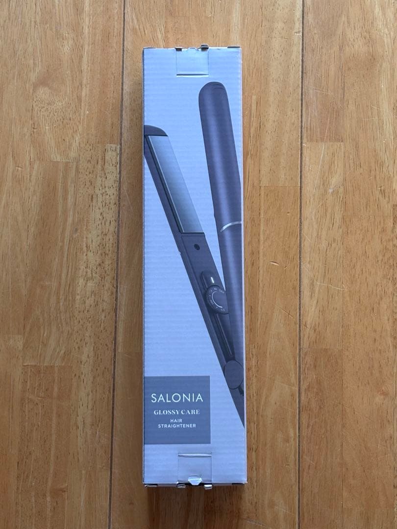 【新品】SALONIA ストレートヘアアイロン グレー
