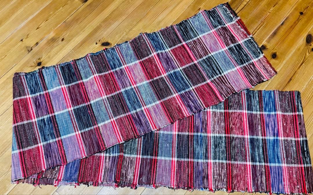 裂織（さきおり）　反物　民藝　布　生地　リメイク　ハンドメイドに　小物作りに