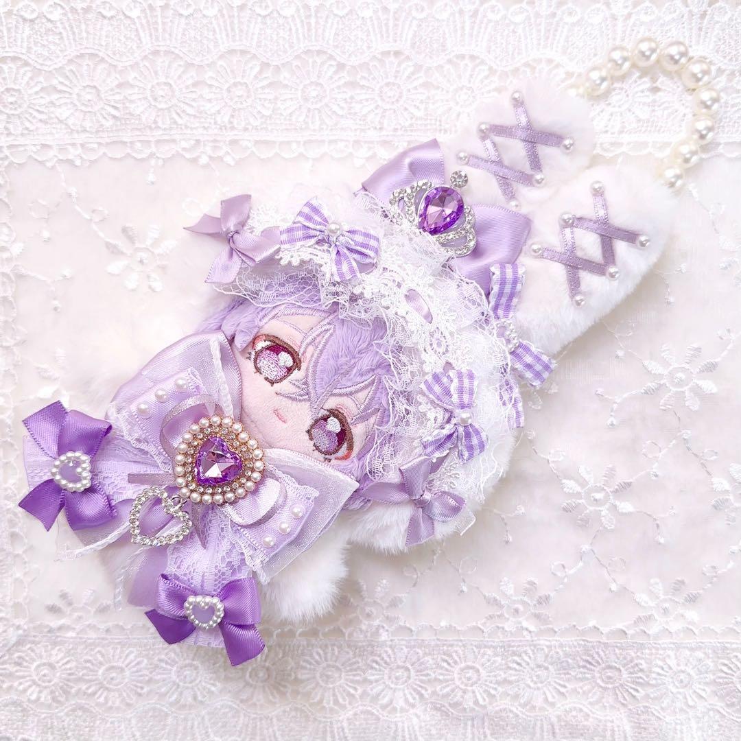 【訳あり】いつぬい　ぬい服　着ぐるみ　うさぎ　紫　白　あんスタ　ちびぐるみ