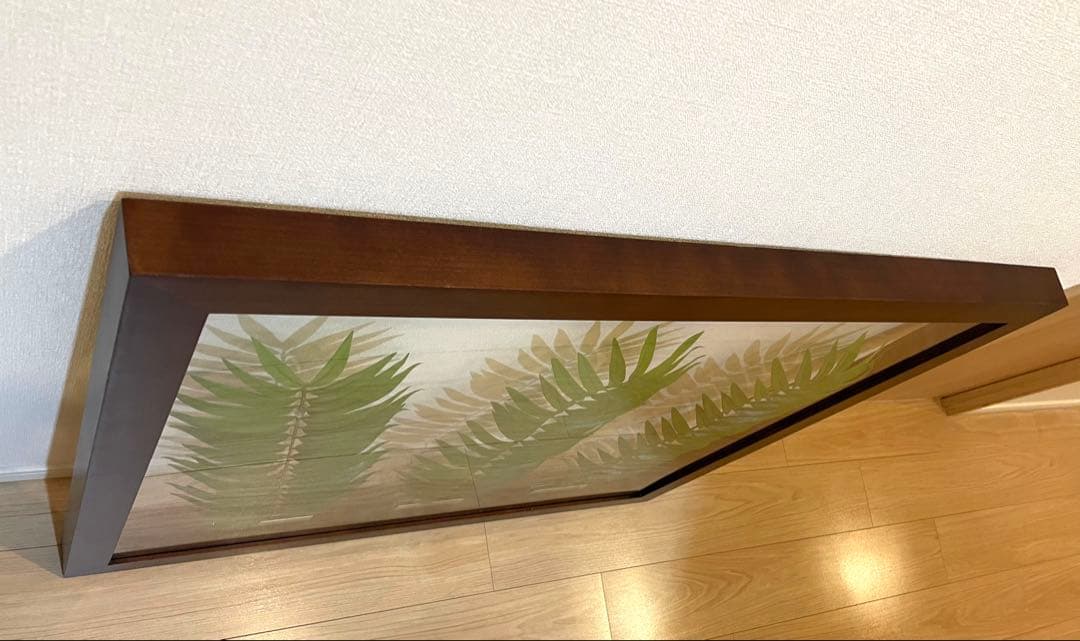 額縁  ウォールフラワー　ダークブラウン 木製 約89.5×80