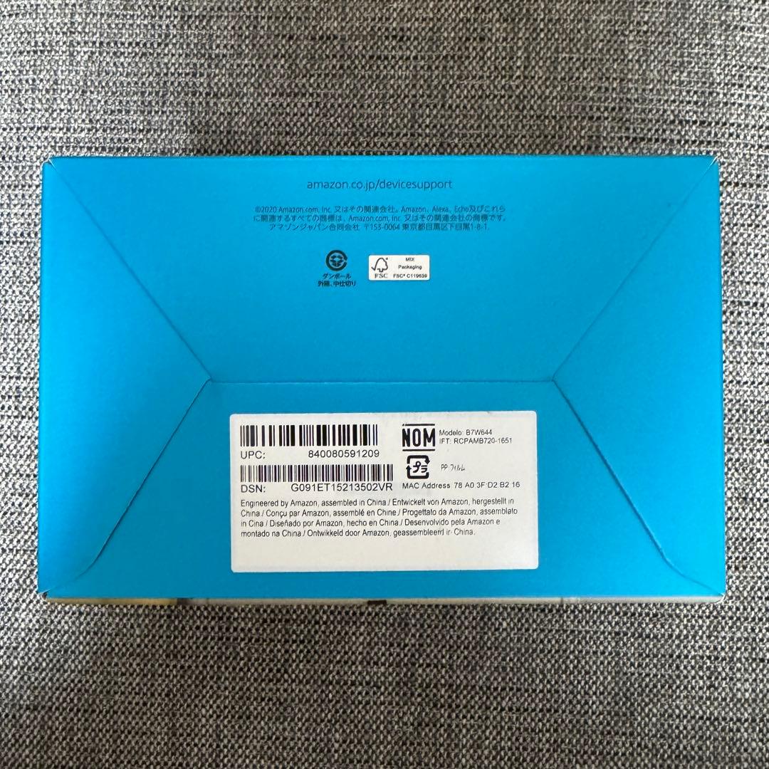 新品未開封　Echo Dot4 時計付